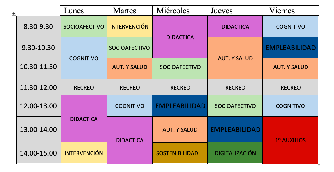 Horario 24/25